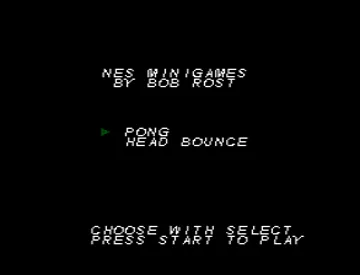 Pong and Head Bounce (World) (Aftermarket) (Homebrew) screen shot title